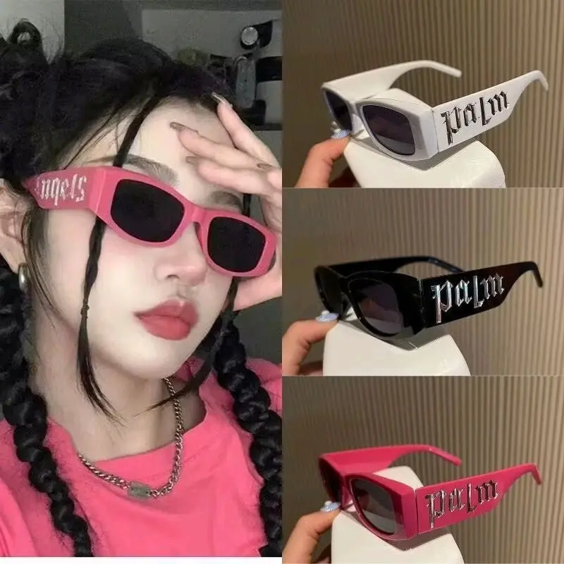 Kacamata Pelindung Anti UV Model HipHop Punk Untuk Wanita Pria Fashion Retro Vintage Hitam Sunglasses