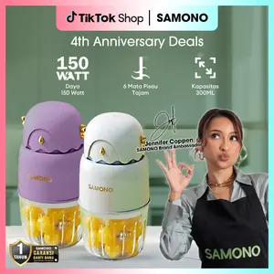 (LIVE EXCLUSIVE INDYTIARAS) Samono 150W Food Chopper Mini Chopper Mpasi 300ML  (SW-C150) [SW-C150]