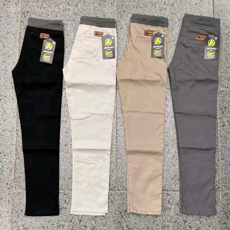 COD 90 RIBU 3 PCS CELANA CHINOS PANJANG// CELANA PRIA // CELANA PREMIUM KATUN DEWASA COWOK HITAM DISTRO KERJA CASUAL SLIMFIT KANTOR KAIN MELAR STRECH Nyaman Stretch Keren Kantong Lembut 2