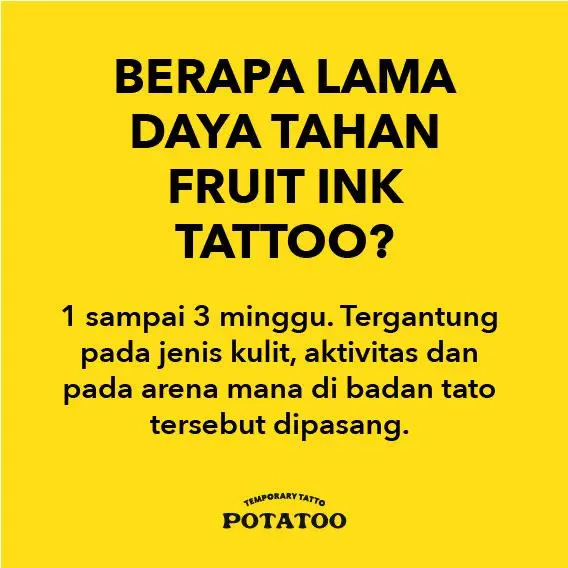 [FLASHSALE]  FRUIT INK Tatto Temporary Tubuh 8