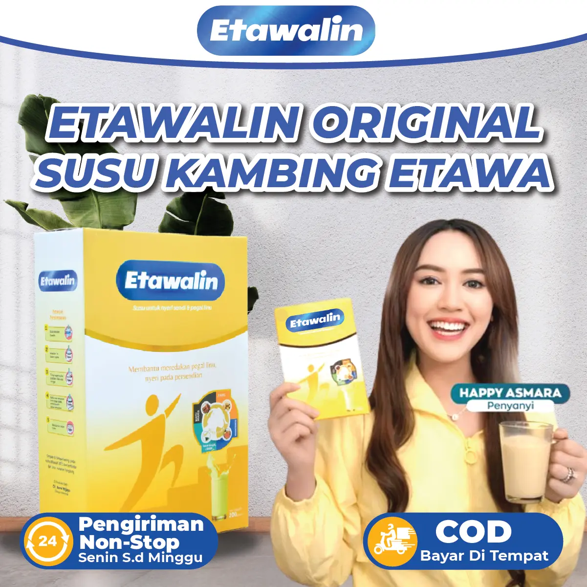 Susu Etawalin Susu Bubuk Kambing Etawa Halal BPOM 200 Gram