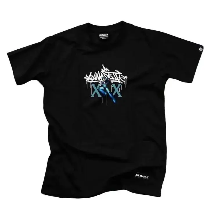 Baju Kaos Pria Oversize Trendy Street Vintage T-Shirt Distro Oblong Keren - Katun - Surfing Casual Soft Pendek Simple Tee Polos Band Motif Fit Dark