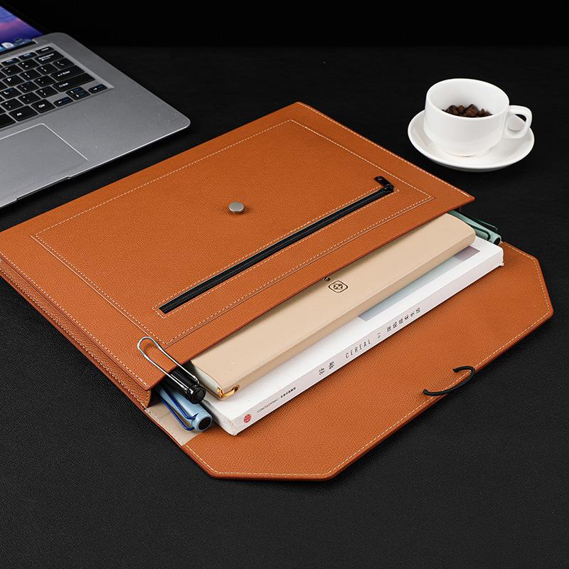Túi Đựng Hồ Sơ Bằng Da, Phiên Bản Dày A4, Thời Trang, Dung Tích Lớn, Thích Hợp Để Đựng Tài Liệu Văn Phòng, Thích Hợp Cho Cuộc Họp Kinh Doanh, Lưu Trữ Tài Liệu, Quản Lý Lưu Trữ 0