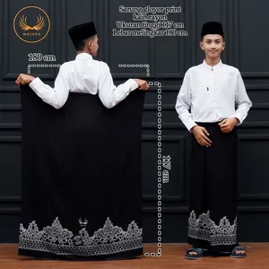 100k dapat 3 sarung batik anak sd - smp motif terbaru merk wajada pekalongan