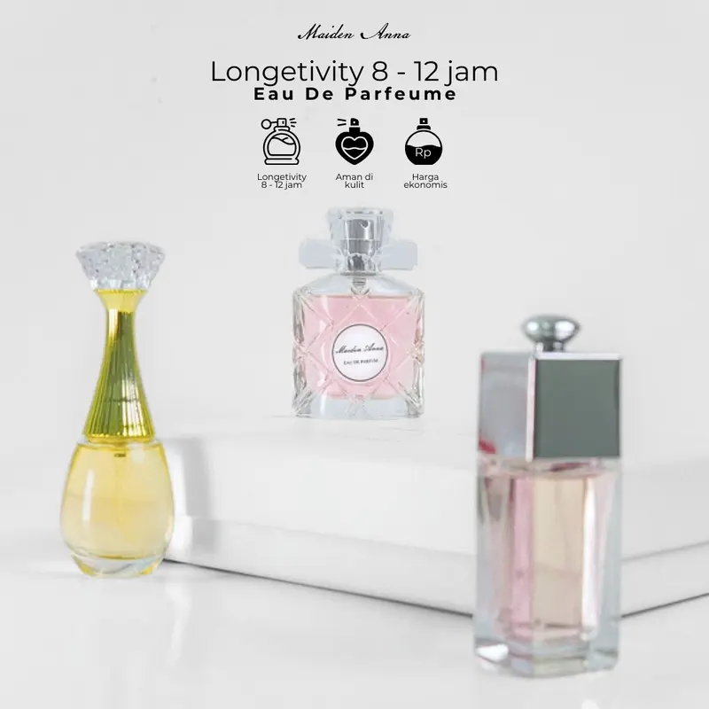 MAIDENN ANNA 3IN1 I EDP Perfume Wanita White Gold 30Ml 5
