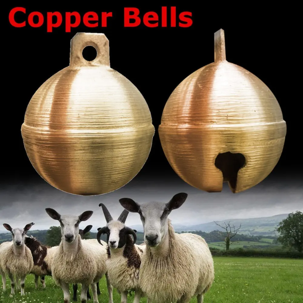 Durable Upgraded Livestock Round Grazing Copper Bells Animal Husbandry Brass Bell