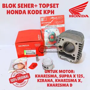 BLOK SEHER+TOPSET ORIGINAL HONDA KODE KPH, KHARISMA, SUPRA X 125, KIRANA, KHARISMA X, KHARISMA D
