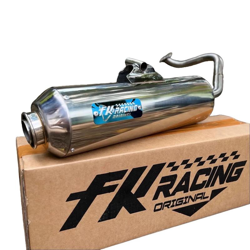 Knalpot FK Racing Inlet 26-28 Moncong Kenochi Full Stanlis Vario 125/150 Beat Scoopy Mio Aerox Nmax - Suara Bass Gahar - Motor, Motorcycle Tabung Sepeda knalpot vario kzr adem knalpot  beat bebasan 1