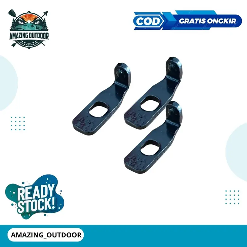 PLAT L Model Panjang Hitam - Plat L Bahan Besi 2