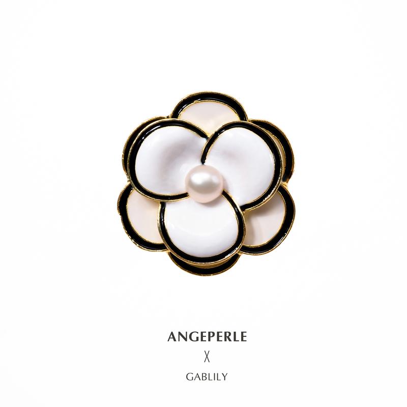 Product Introduction of ANGEPERLE Alloy Freshwater Pearl Double Daisy Brooch 7-8MM (TSXY012) 0