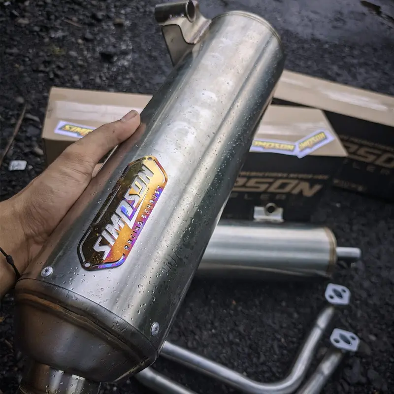 Knalpot STD Racing STAINLESS Original SIMPSON MUFFLER !!!, all matic series BEAT,VARIO,MIO,NMAX,AEROX 1