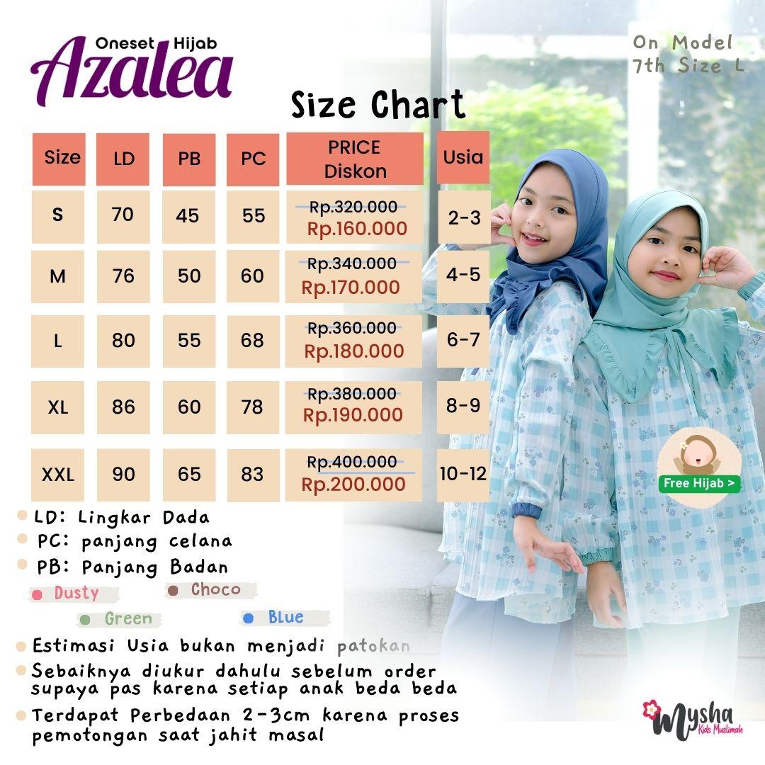 Mysha Kids Muslimah - AZALEA Oneset anak FREE HIJAB Setelan anak Muslim Jersey Premium &Elora 2-11th Mysha Kids Muslimah - AZALEA Oneset anak FREE HIJAB Setelan anak Muslim Jersey Premium &Elora 2-11th