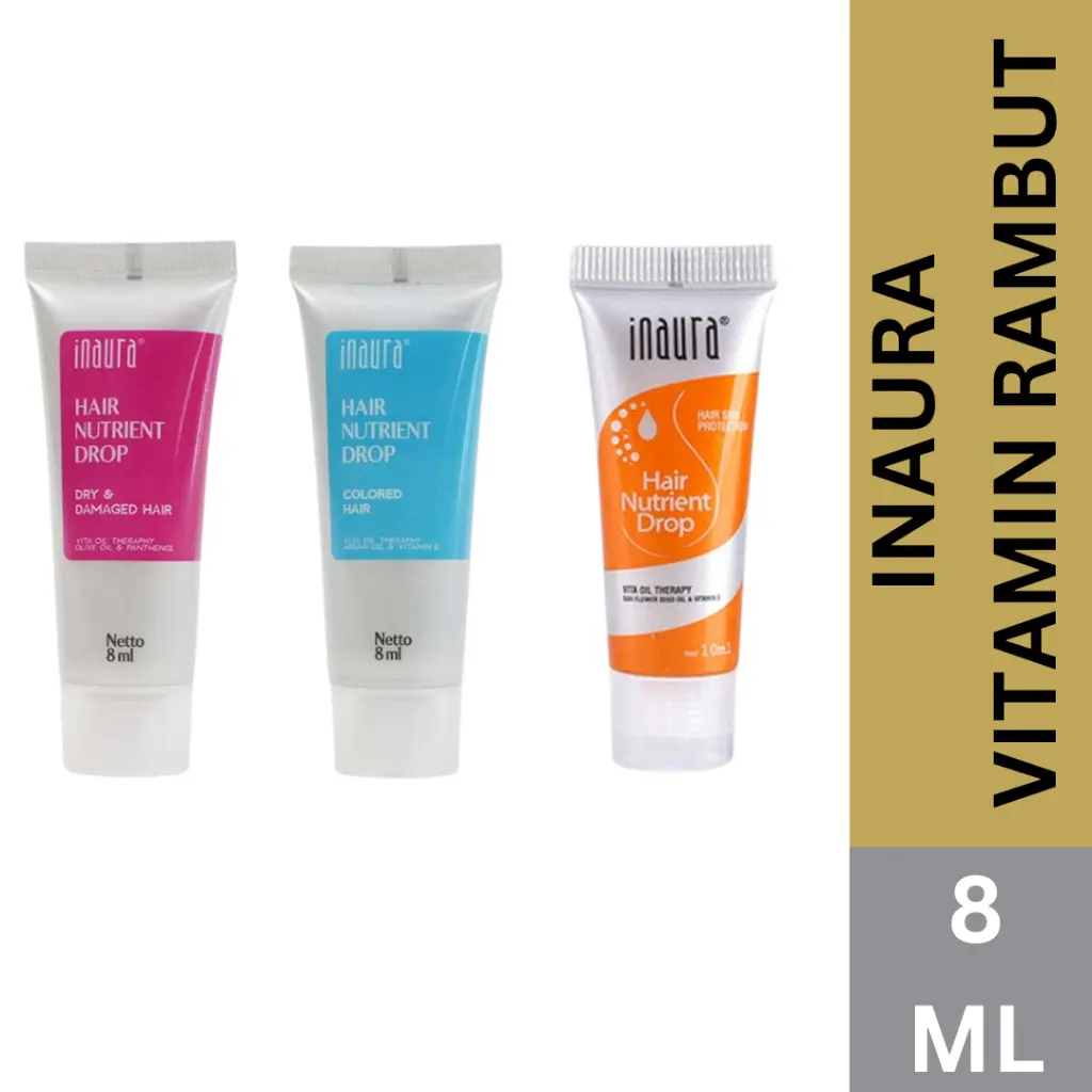 INAURA Hair Vitamin Drop 8ml/10ml - Tube Kecil 8ml