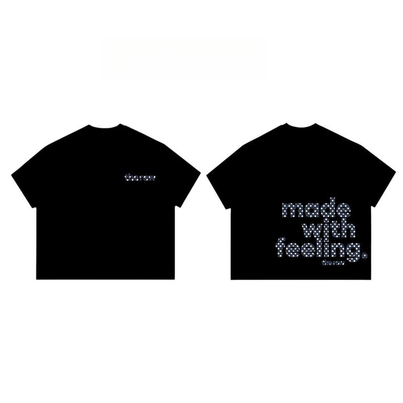 Áo Thun Trơn Local Brand VIBESTU Form Boxy Unisex   Cotton  Cổ Tròn basic Áo thun in chữ made with feeling unisex kiểu rộng, áo đôi thời trang hàng ngày  >mặc thoải mái, dễ phối đồ làm đồ cặp