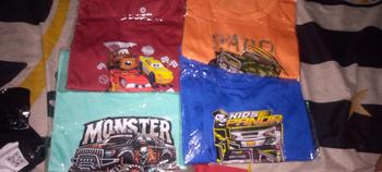 Product Review of Paket 4pcs Kaos Anak Laki laki Motif Mobil Pakaian Fashion from m**n 0
