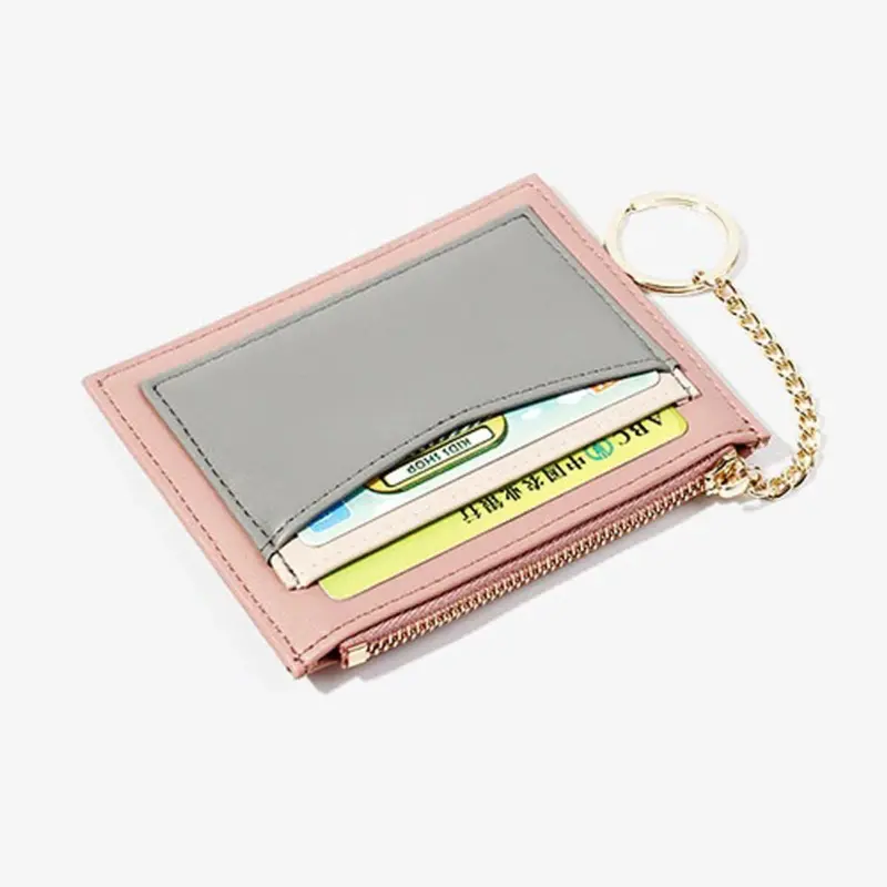 Dompet Kartu Wanita Terpopuler Desain Minimalis Multi Slot Trendy & Stylish Hitam Kulit 4