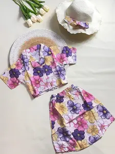 Baju Anak Setelan Rayon Baju Anak Perempuan Daily Wear One Set Anak Perempuan Bahan Rayon
