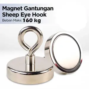 Strong Neodymium Magnet Super Kuat Model Bulat Besar Magnet Fishing