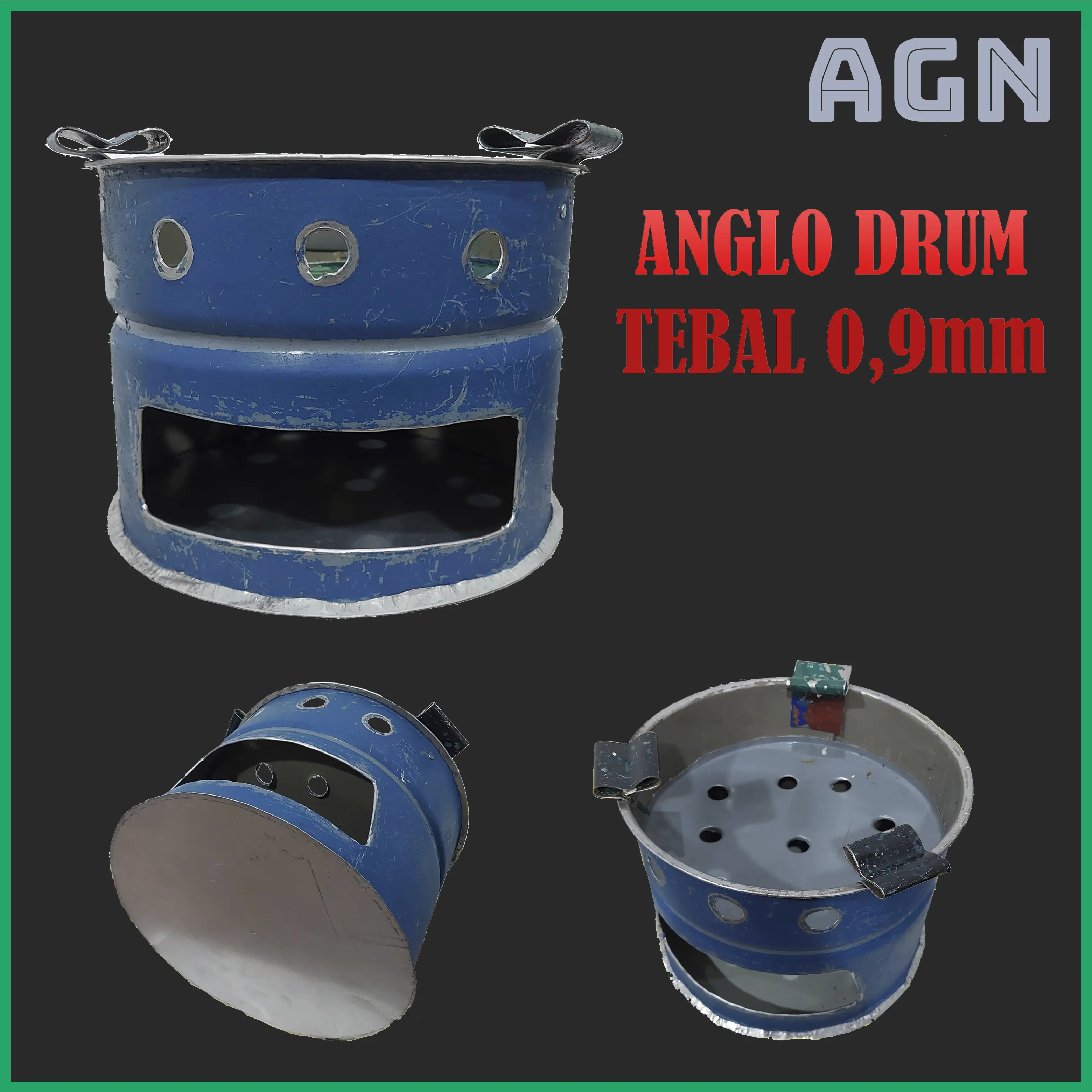 Anglo Drum Tebal 0.9mm / Kompor Arang Tradisional / Tungku Angkringan
