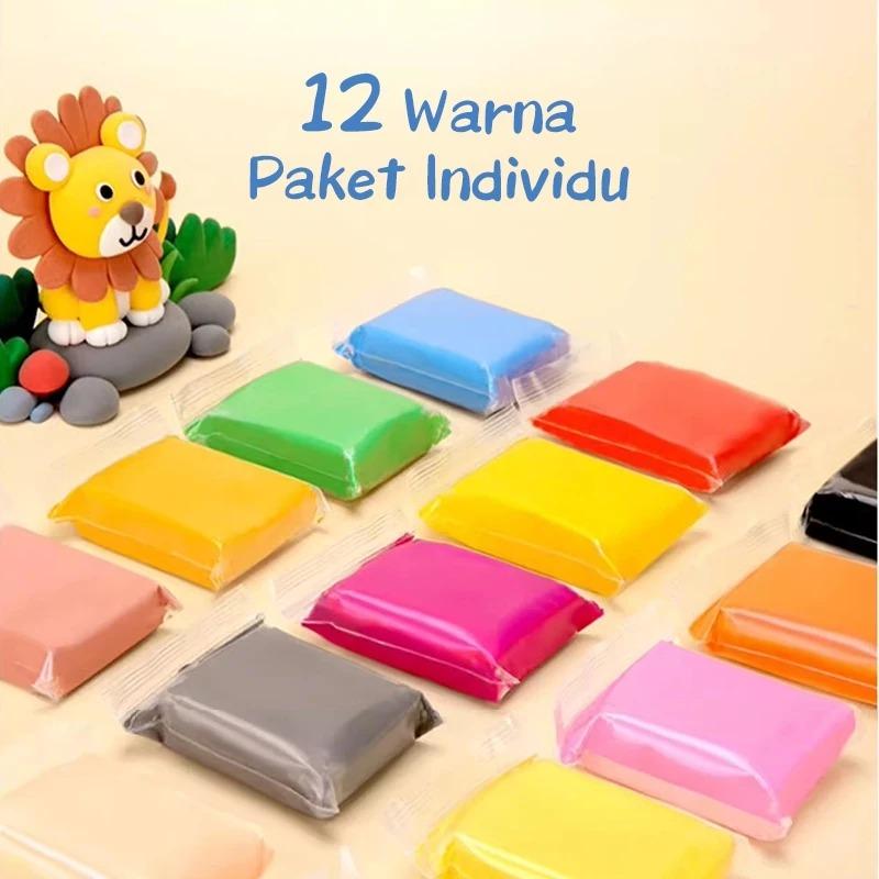 Clay Mainan Anak isi 12 Pcs | Mainan Edukasi Anak 12 Warna 3