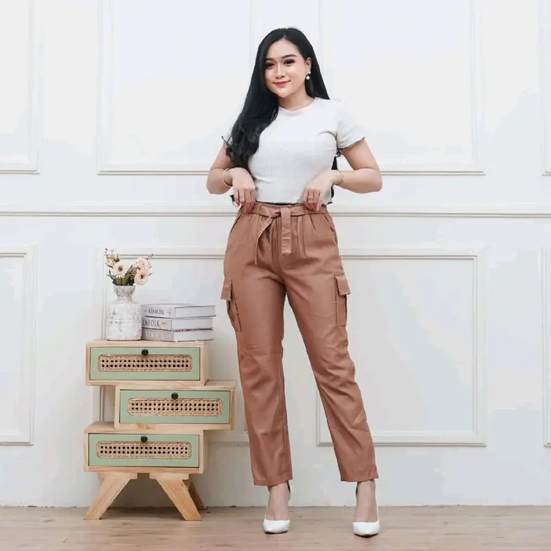 CELANA CARGO WANITA KATUN REMAJA TERBARU PANJANG /CELANA WANITA MASA KINI/CELANA PANJANG WANITA 4