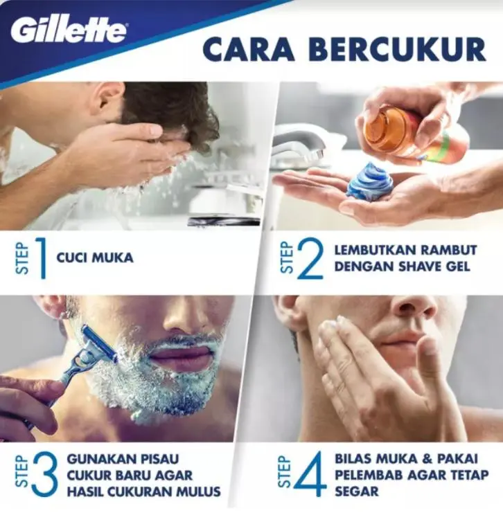 Gillette Pisau Cukur Mach 3 Fresh dan Gillette Shaving Foam Lemon Lime 175gr 7