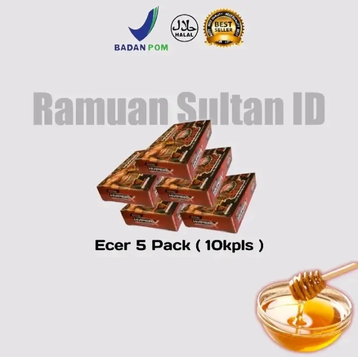 [ ECER ] Ecer 5 pack ( 10 ) madu bubuk HP H1p3r herb kemasan Pack/sachet Bahan Gula Honey Syrup Sirup Drink Herbal Asam
