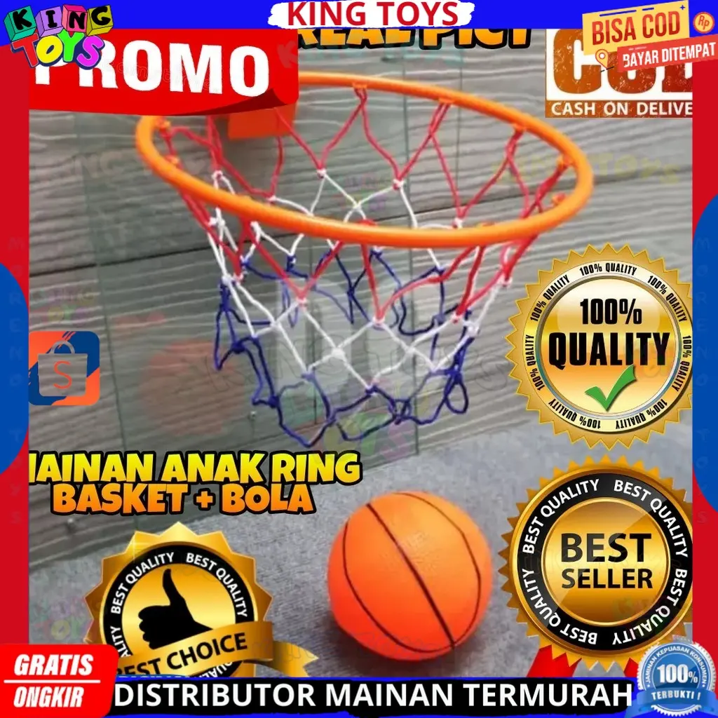 PROMO Mainan Anak Bola Basket Dan Ring Basket / Mainan Anak Laki Laki untuk Olahraga Murah