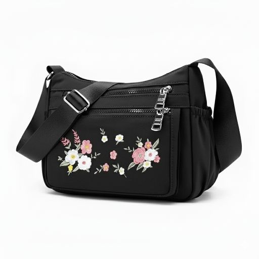 Tas Selempang Wanita Motif Bunga Bahan Tebal dengan Desain Elegan dan Praktis untuk Setiap Harinya