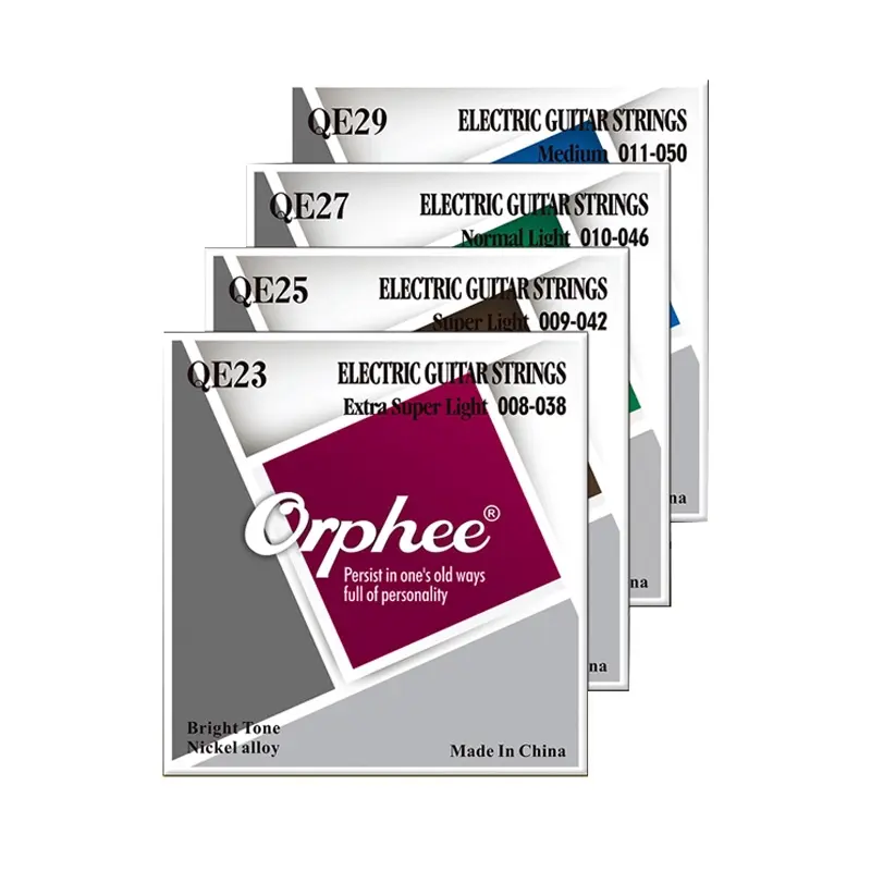 Orphee QE SET Senar GItar Elektrik Ukuran 8 9 10 11 QE23 QE25 QE27 QE29 QE25C