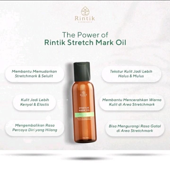 Stretch Mark Selulit Oil By Rintik Skincare Pemudar Stretch Mark 1