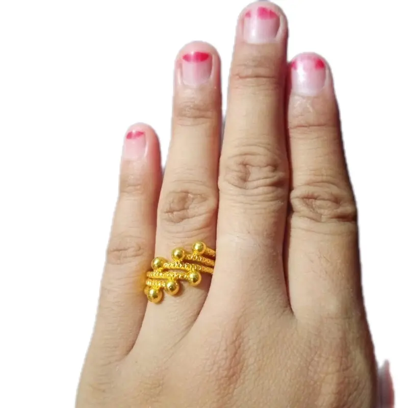 Cincin Titanium wanita terlaris,Cincin titanium anti luntur anti karat Berlapis Emas 24 k Rings