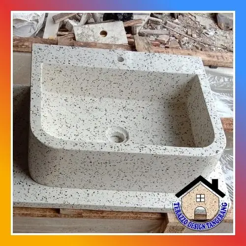 washtafel table terrazzo cuci tangan