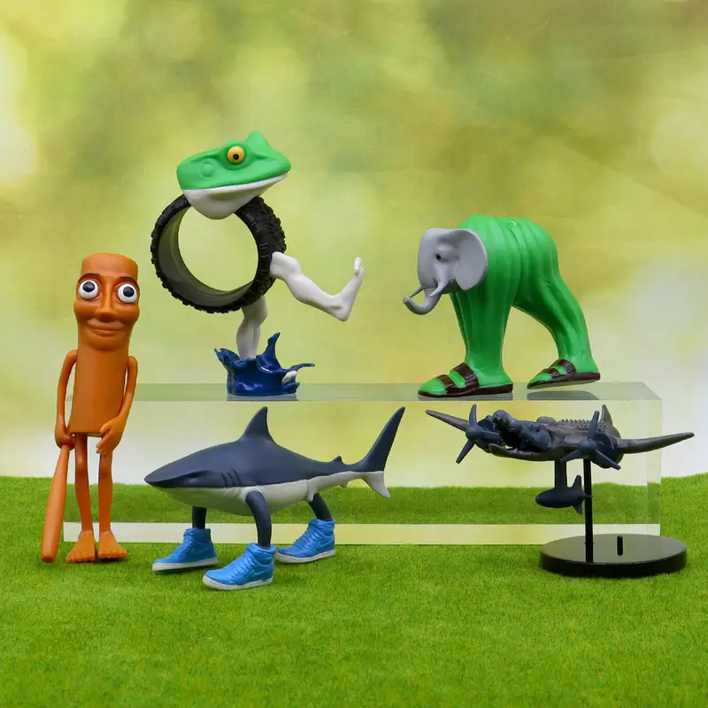 Yamobi Tung Tung Tung Sahur Figur - Hai In Sneakers Brainrot Sammelfigur