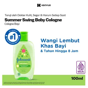JOHNSON'S Baby Cologne Summer Swing 100 ml - Minyak Wangi Parfum Bayi Aman Untuk Kulit