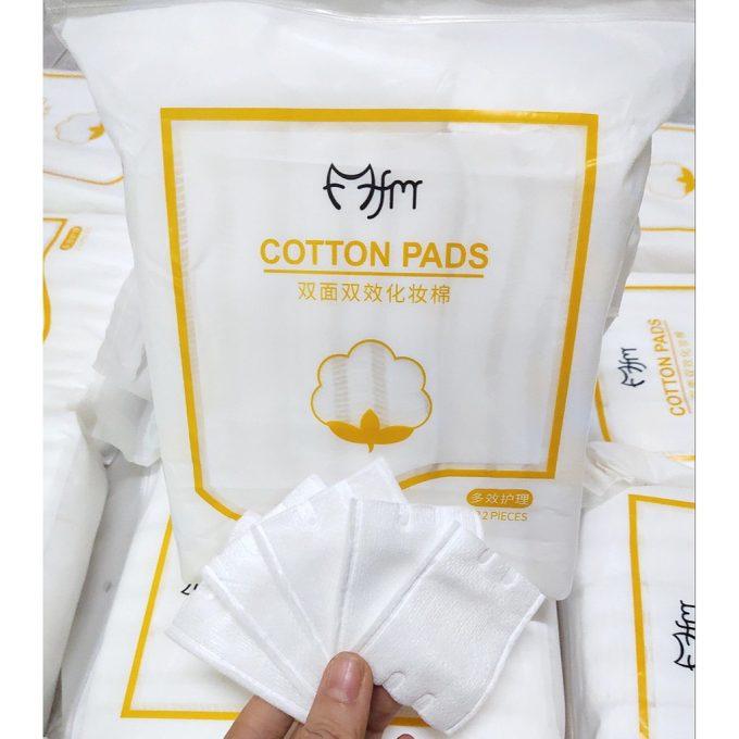 Bông Tẩy Trang 222 Miếng 3 Lớp - Bông Tẩy Trang COTTON PADS 100% Cotton Tự Nhiên