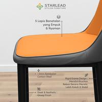 Gambar STARLEAD Kursi Makan Sandaran Kulit Modern Minimalis | Dining Chair | Cafe Chair | Dining Chair | Stylish Furniture - Putih dari STARLEAD FURNITURE Kab. Tangerang 5 Tokopedia