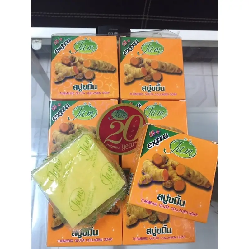 Tummeric gluta collagen soap (sabun kunyit) JAM
