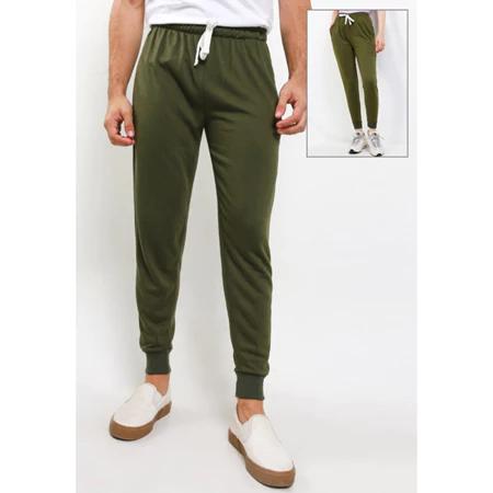 Gambar Cotton Well Jogger Sweat Pants | Celana Panjang Sporty Santai - Beige, XL dari Cotton Well Kota Administrasi Jakarta Pusat 4 Tokopedia