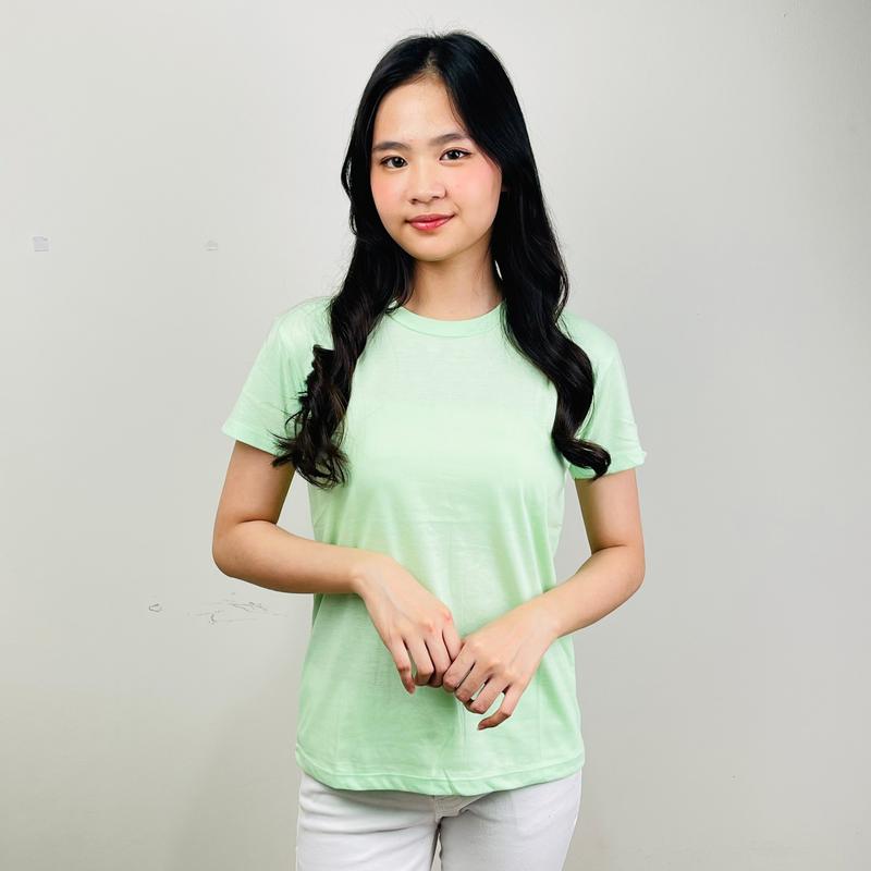 KAOS POLOS WANITA & PRIA OVERSIZE TSHIRT TUMBLR TEE BASIC Combed Katun Baju Pendek Atasan Tangan Dewasa 9