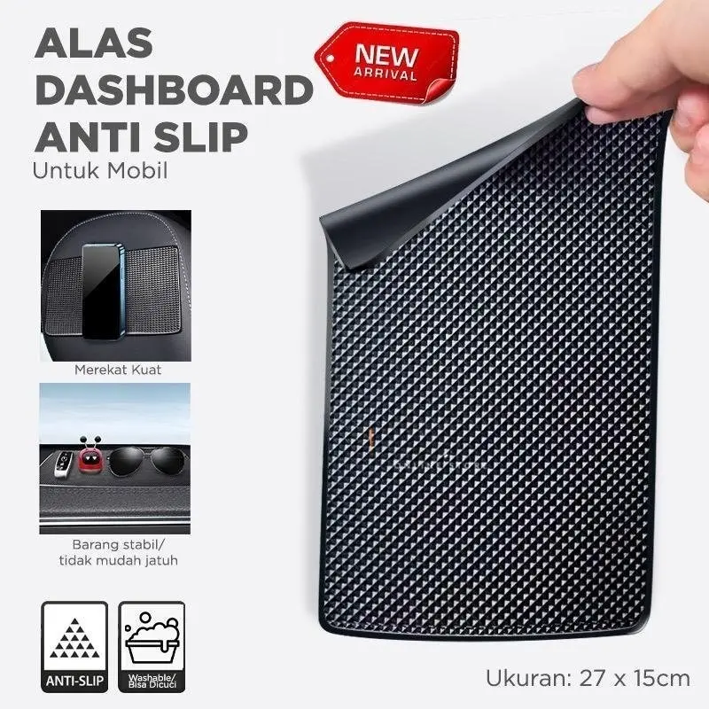 Alas Dashboard Mobil Anti Slip BESAR / Sticky Pad Mobil Anti Slip Aksesoris Car Karet