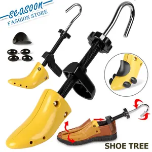 Alat Perawatan Sepatu, Sesuaikan Ukuran Sepatu Kebesaran, Adjustable Shoe Tree Stretcher Expander Bahan Plastik untuk Size 35-47