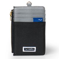Gambar Wallts Kara Black Grey -  dompet Lanyard  kanvas  kartu dan  uang Card Name Tag Id Card Pria dan Wanita Cowok - Black Grey  dari Wallts Kota Bandung 3 Tokopedia
