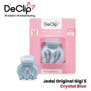 Jedai Bangkok Declip Original Gigi 5 ukuran 5cm Warna Pearl Series Blue Plastik Asesoris