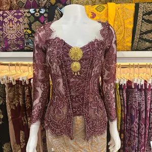 (kebaya saja) kebaya Payet tile modif tangan panjang