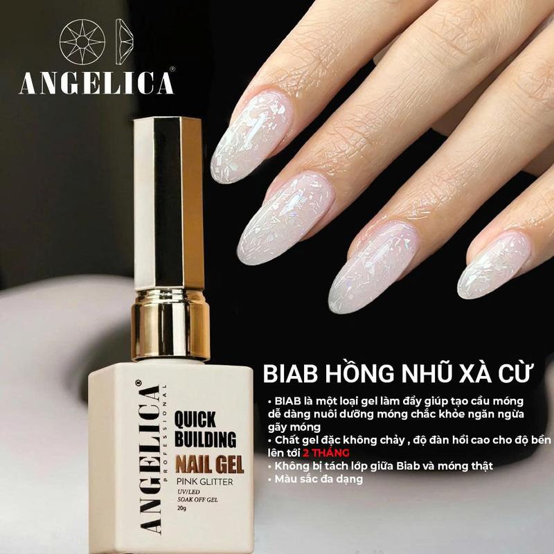 Gel Biab Quick Building Nail Gel Chính Hãng ANGELICA chai 20g - Gel Biab cao cấp Nail Sơn Gel Polish Nữ Women xinh