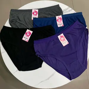 3-6 PCS DALAMAN WANITA GELAP/DALAMAN WANITA BAHAN KATUN ADEM NYAMAN DI PAKAI