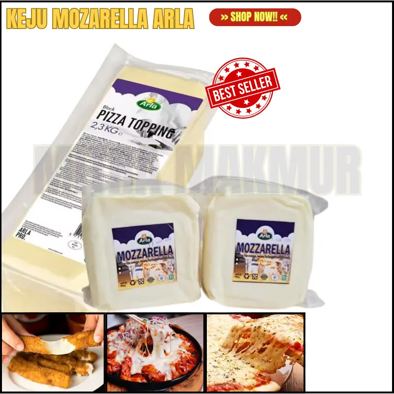 Keju Mozarela Arla 1 Kg Import Denmark ( Halal ) Cheese 0
