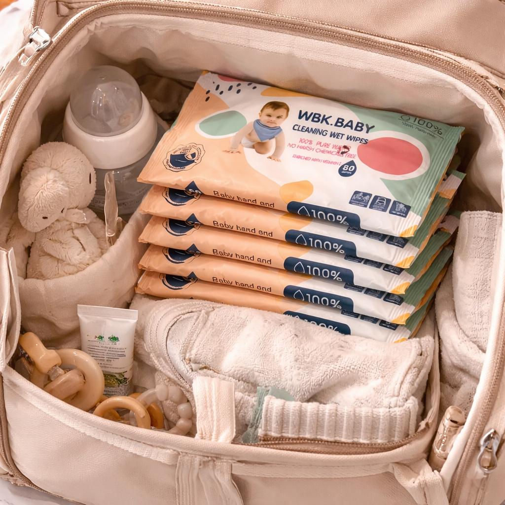 TISU BAGUS - WBK Tisu Basah 5 PCS Isi Banyak Lebih Murah Lembut Tebal Nyaman di Kulit  nonalkohol