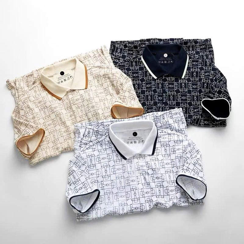 Áo Polo nam nữ ABFI cổ bẻ thun CVC co dãn thoáng mát , hút mồ hôi , phối trơn viền ngắn tay trẻ trung cotton  Menswear Shirt trắng đen , cho bố A50 Nhung Tre Sọc